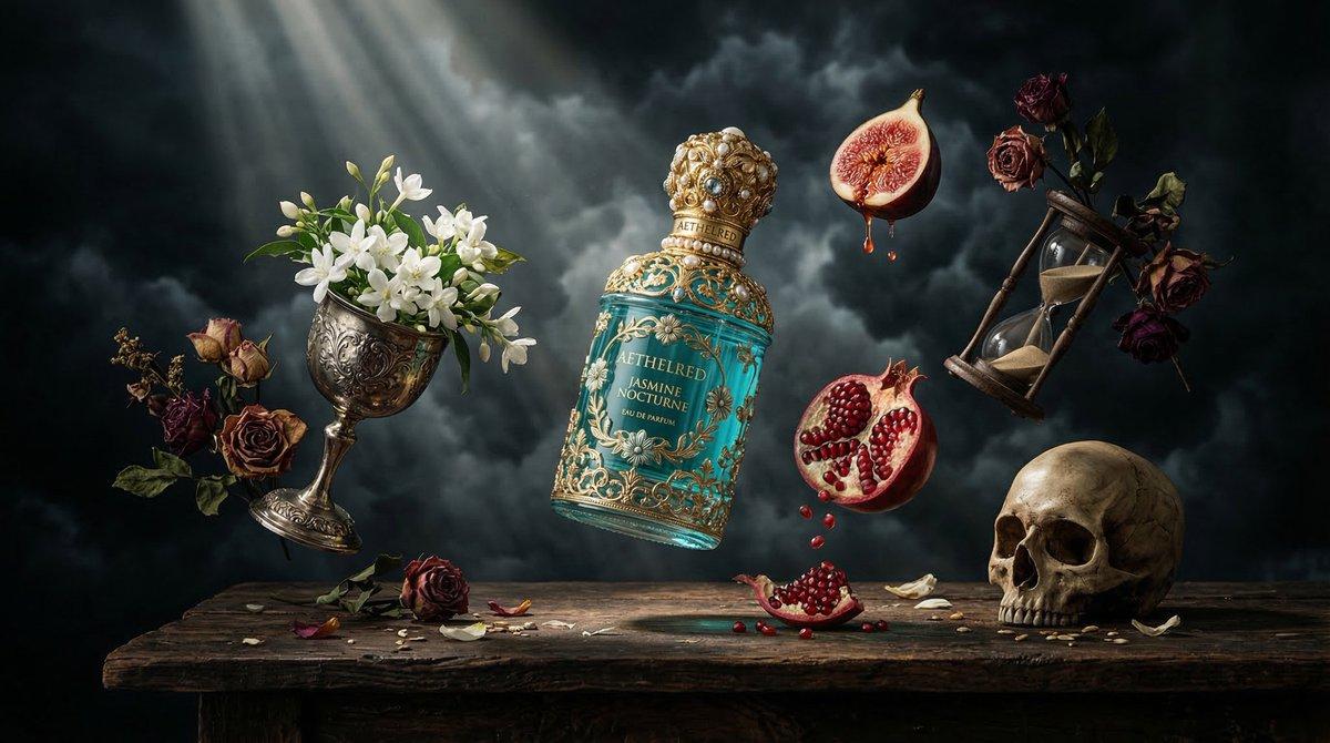 Promptforhåndsvisning: Surreal Baroque Perfume Ad Prompt