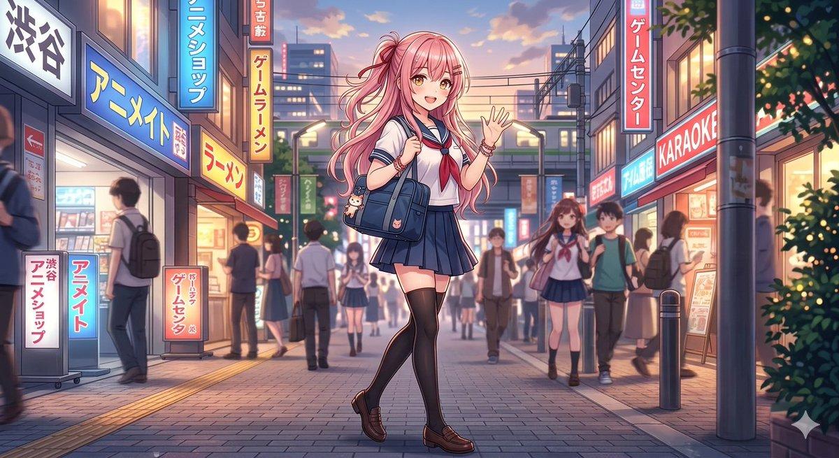 提示词预览: 日系动漫少女插画