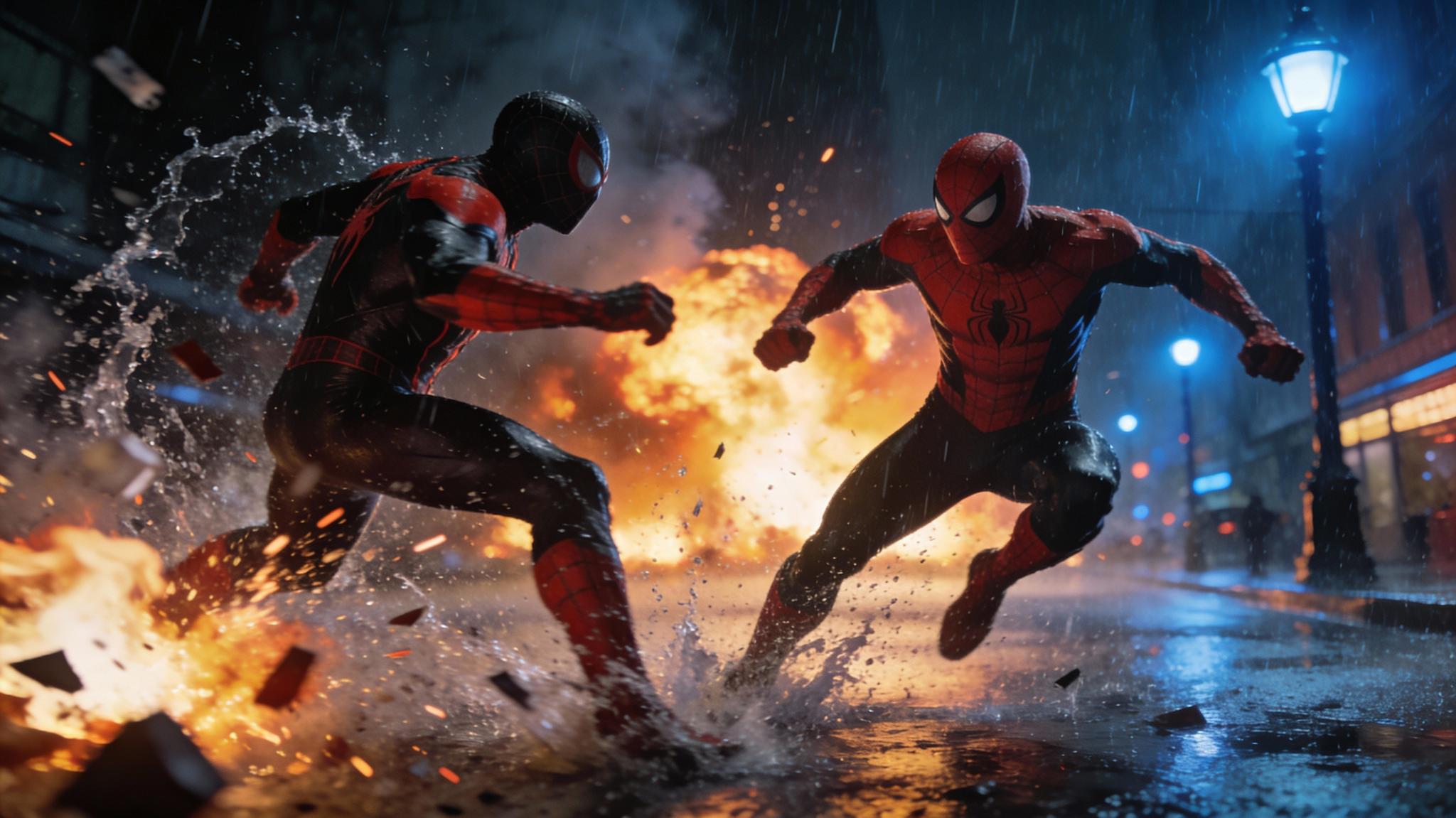 Prompt preview: Dynamic Superhero Action