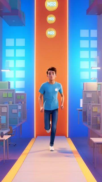 Prévia do prompt: Prompt de vídeo para jogo mobile do tipo endless runner