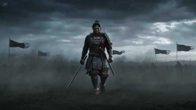 プロンプトのプレビュー: 壮大な侍の戦闘シークエンス
