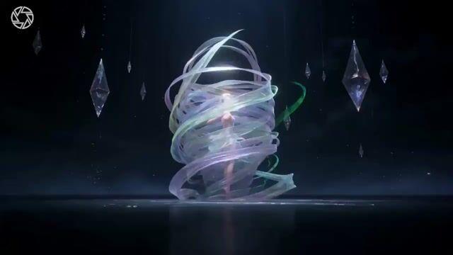 プロンプトのプレビュー: ファンタジー・リボン・ストーム・トランスフォーメーション