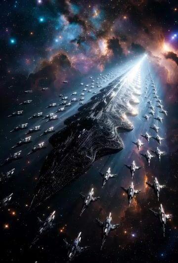 ตัวอย่างพรีวิวพรอมต์: ฉากภาพยนตร์ Excession ของ Iain Banks
