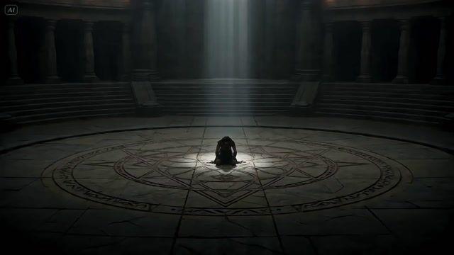 プロンプトのプレビュー: シネマティックな戦士の変身 VFX