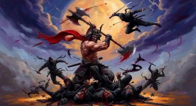 ตัวอย่างพรีวิวพรอมต์: Samurai vs Ninjas Action Video