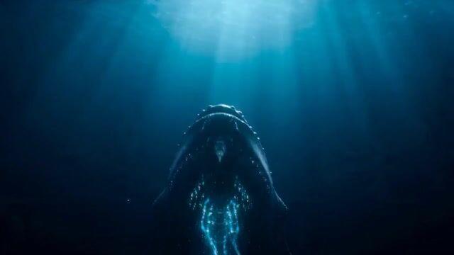 プロンプトのプレビュー: 巨大な海の怪獣がメガシティの港を襲撃