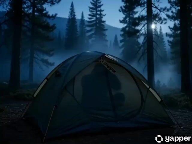 プロンプトのプレビュー: 夜の山岳キャンプシーン