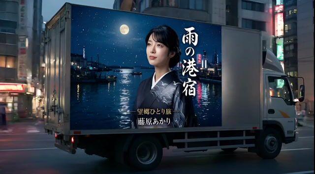 提示詞預覽: Enka CD 封面參考的廣告卡車影片生成