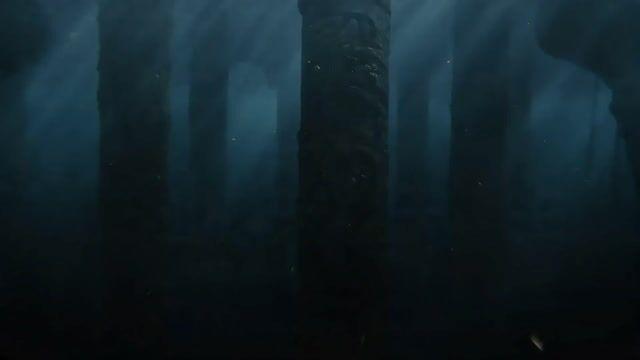 プロンプトのプレビュー: 壮大な水墨ファンタジーの戦士シーン