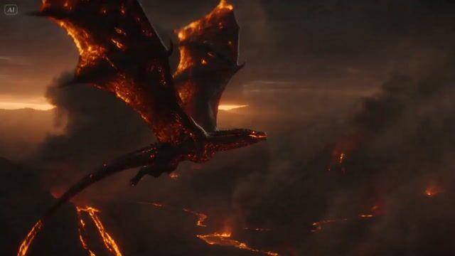 Aperçu du prompt: Métamorphose massive d'un dragon de lave