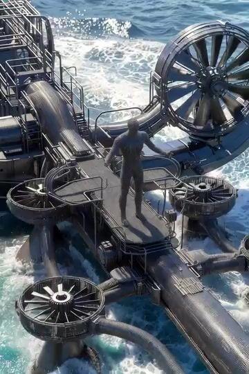 Anteprima del prompt: Resort futuristico per sport acquatici in grafene