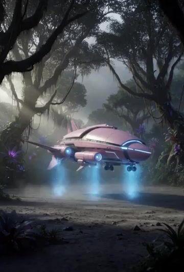 Anteprima del prompt: Spaceship Movie and Crew Celebration