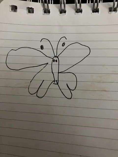 프롬프트 미리보기: 취침 시간 나비 애니메이션