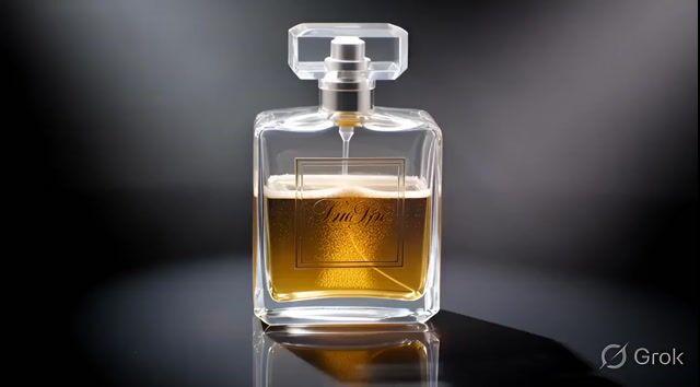 Pré-visualização do prompt: Vídeo comercial de perfume de luxo cinematográfico de 10 segundos