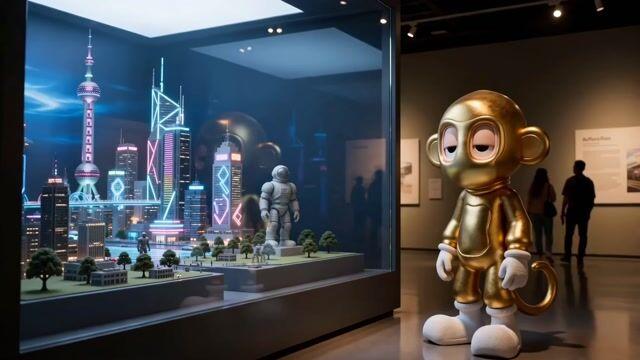 プロンプトのプレビュー: ミュージアム・ジオラマ:SF へのゲートウェイ