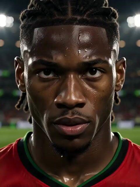 プロンプトのプレビュー: Monster Energy Rafael Leão サッカーアニメーション