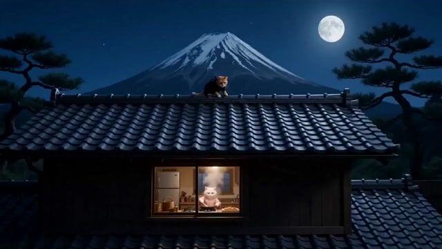 プロンプトのプレビュー: オレンジ猫忍者の強盗劇