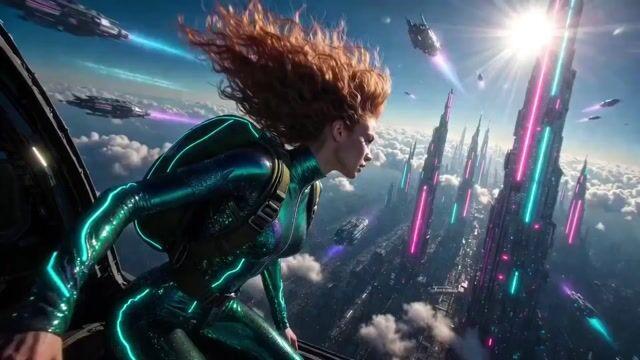 İstem önizlemesi: Cyberpunk Skyfall Sinematik Video