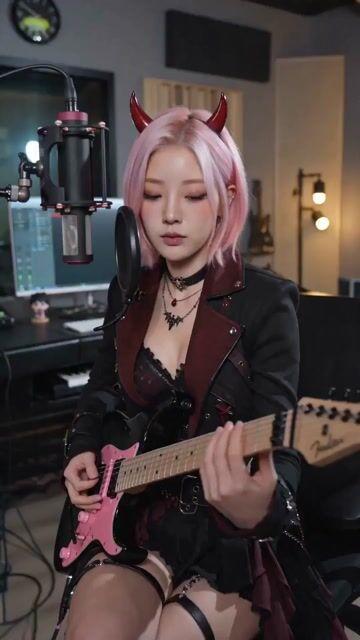 プロンプトのプレビュー: シネマティックな音楽ポッドキャストとギターテクニック