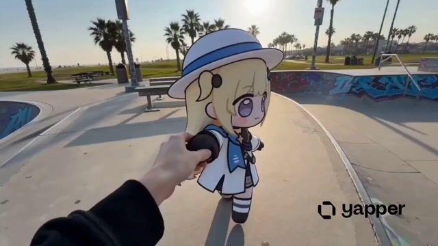 プロンプトのプレビュー: Phoebe Chibi ハイブリッドアニメーション