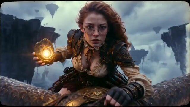 プロンプトのプレビュー: スチームパンク・オウル・アドベンチャー・フライト