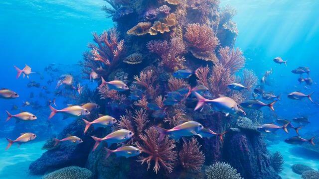 Aperçu du prompt: Fantaisie sous-marine : récif corallien