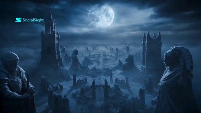 プロンプトのプレビュー: ダークファンタジー予告編:Frost Veil