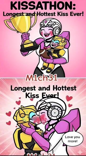 Prompt-Vorschau: Arcee und Bumblebee Knutschmarathon
