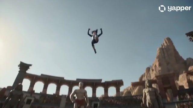 プロンプトのプレビュー: 天界の戦士の戦闘シーン