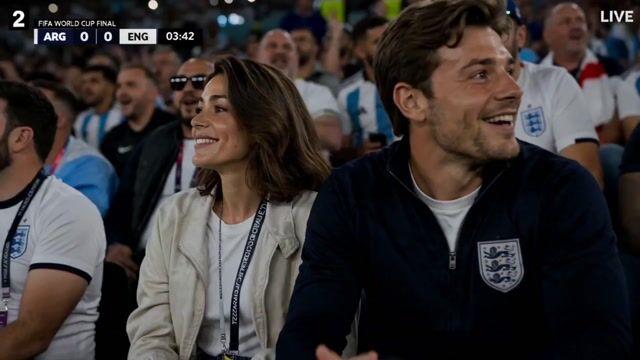 プロンプトのプレビュー: FIFA ワールドカップ中継のゴールシーン