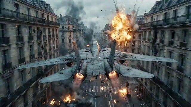 プロンプトのプレビュー: ハリウッド大作トランスフォーマーシーンプロンプト(パリから上海)