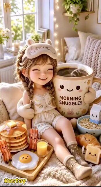 Promptforhåndsvisning: Whimsical Chibi Breakfast Scene