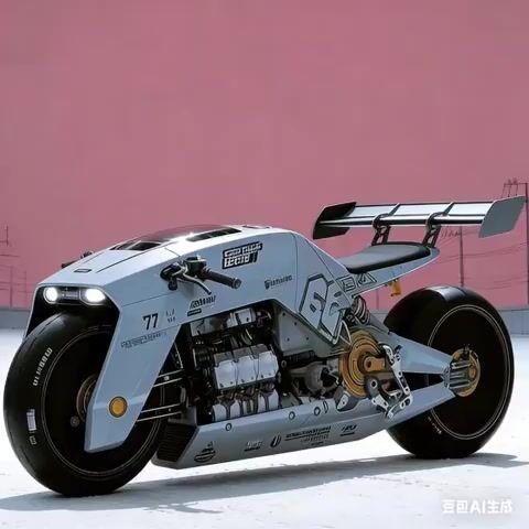 プロンプトのプレビュー: 未来の産業用 SF バイクの動画生成