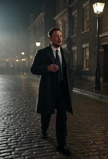 ตัวอย่างพรีวิวพรอมต์: วิดีโอ Elon Musk ในบทบาท Billy Kimber