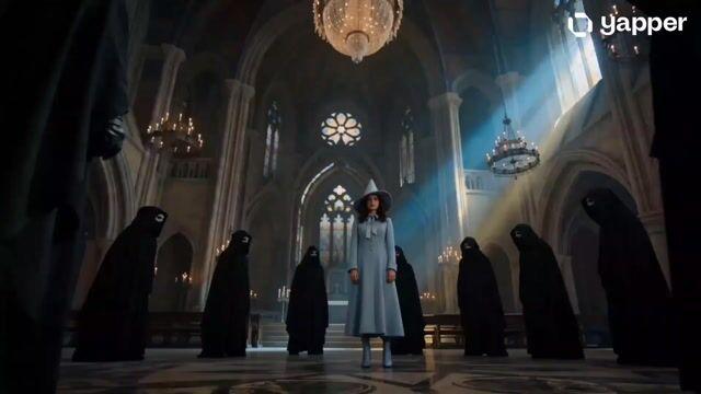 Preview ng prompt: Beauxbatons Witch Magic Vortex Animation