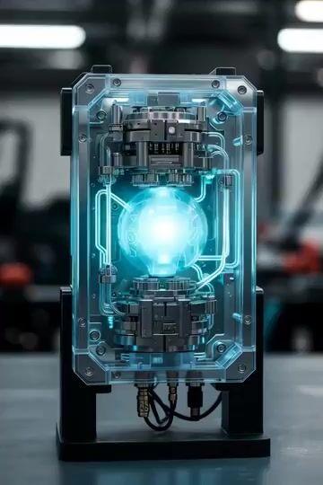 Anteprima del prompt: Prototipo di dispositivo energetico futuristico