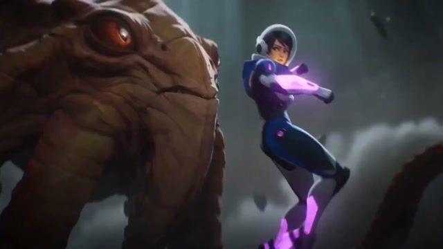 プロンプトのプレビュー: アニメの戦士 vs. タコのエイリアン