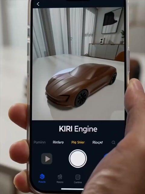 ตัวอย่างพรีวิวพรอมต์: วิดีโอโปรโมตสุดล้ำสำหรับ KIRI Engine