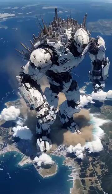 Vista previa del prompt: Video cinemático de Transformers en Mecha City