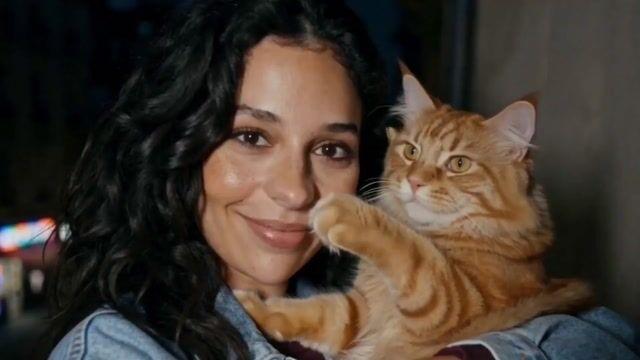 プロンプトのプレビュー: 少女と猫の心温まる交流