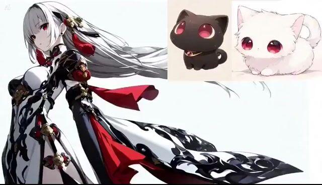 プロンプトのプレビュー: 万華鏡猫のモーションコントロールプロンプト