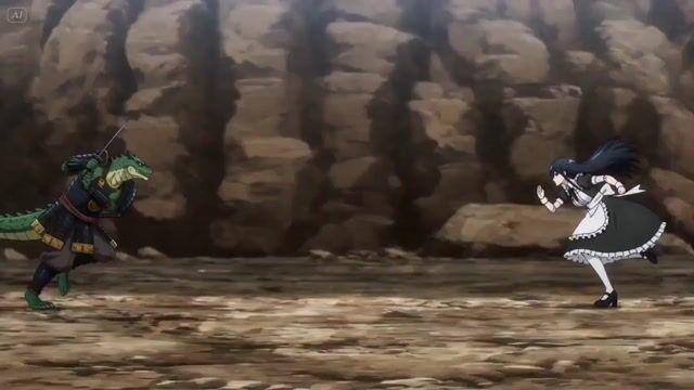 提示詞預覽: 機器人忍者女僕對決武士蜥蜴人