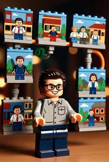 Aperçu du prompt: Minifigurine Lego style Pixar de Jensen Huang