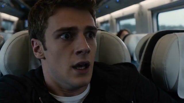 プロンプトのプレビュー: 列車に衝突するモンスターのシークエンス