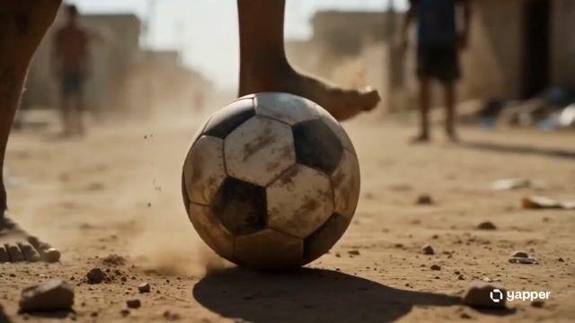 プロンプトのプレビュー: ストリートからスタジアムへ:サッカーの夢