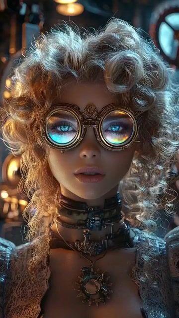 Prompt-Vorschau: Video-Prompt für ein Steampunk-Porträt einer Frau für Grok Imagine