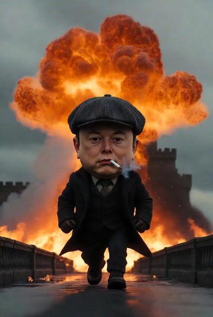 İstem önizlemesi: Dev bebek Elon Musk sinematik sahnesi için Grok Imagine istemi