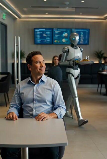 İstem önizlemesi: Robotların Yemek Servis Ettiği Gelecek