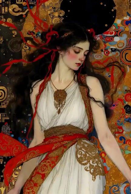 Aperçu du prompt: Prompt vidéo Art nouveau style Klimt
