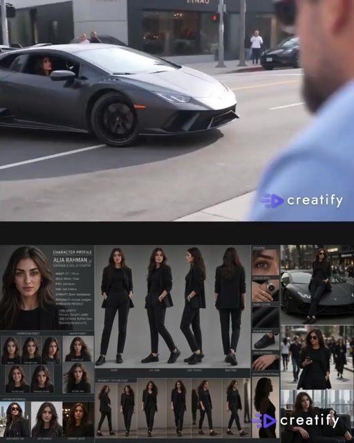 プロンプトのプレビュー: ロデオ・ドライブでのスーパーカー・パパラッチ POV